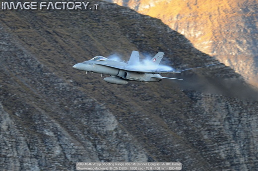 2009-10-07 Axalp Shooting Range 0587 McDonnell Douglas FA-18C Hornet